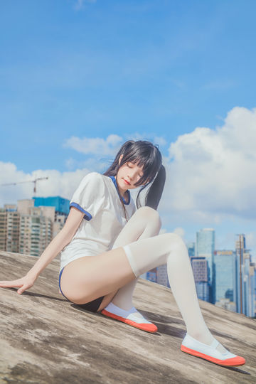 桜桃喵之蓝色体操服